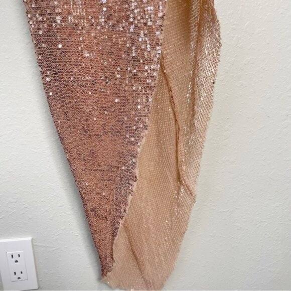 NBD Revolve sequin kash gown baby pink strapless XS - Picture 8 of 15